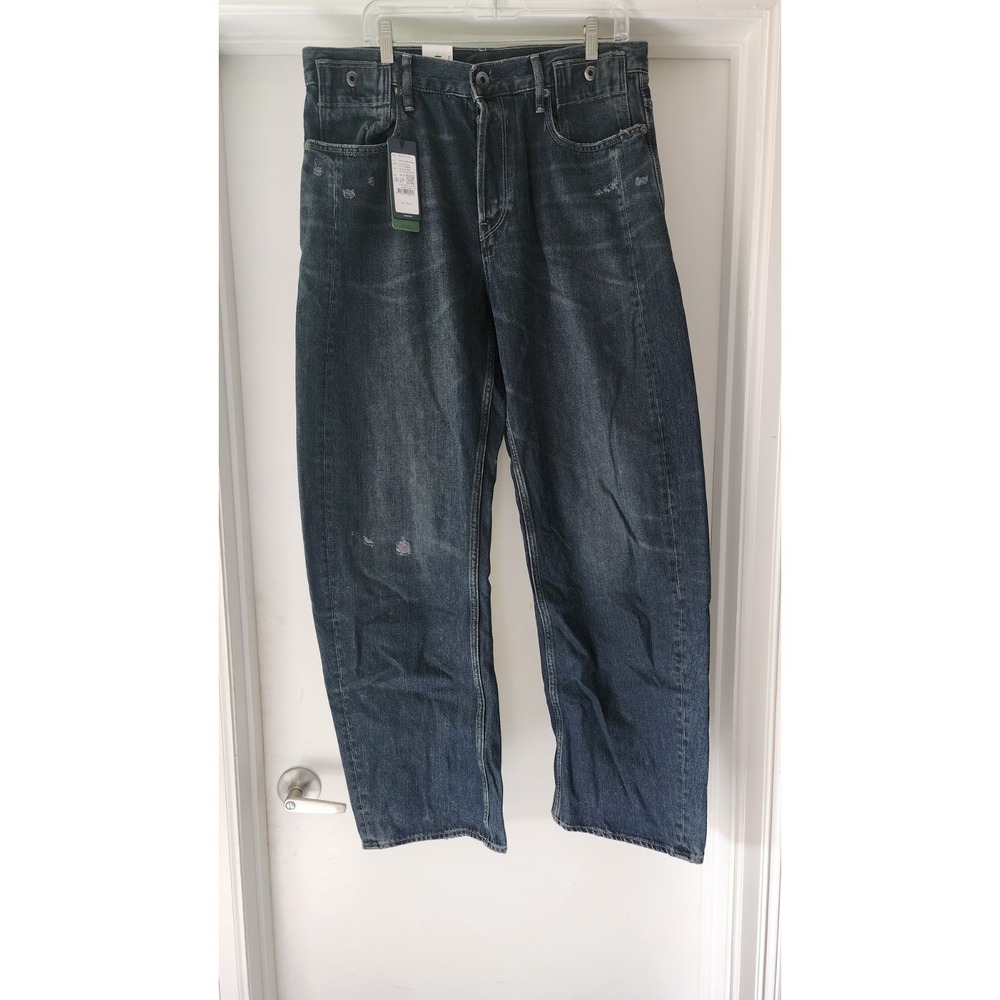 G Star Raw Men's Bend 3D Loose Tapered Jeans Blue Dark Wash A3 Actual Sz 35/32